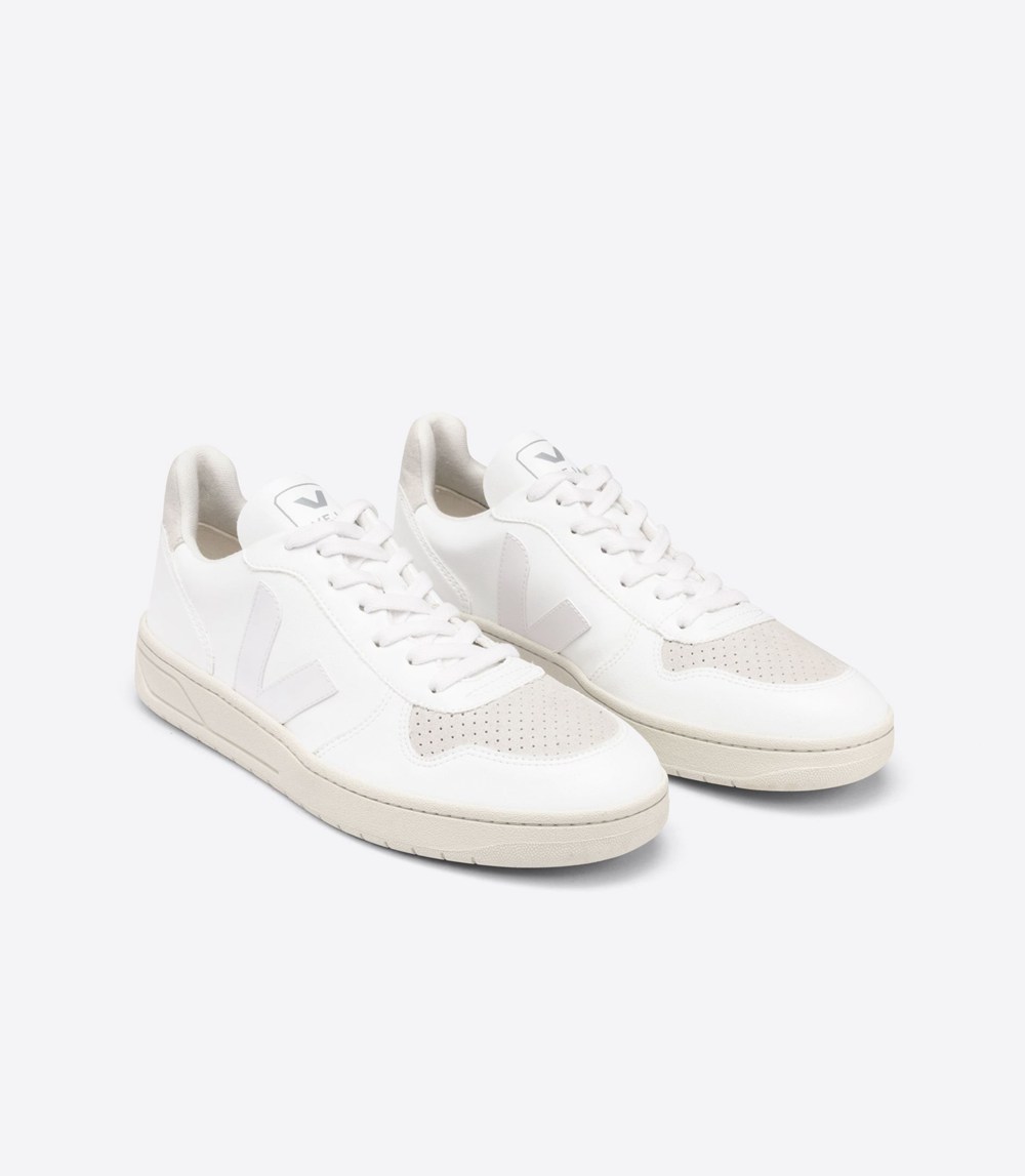 Veja Sneakers Mens - V-10 Cwl - White - 3720CFMWL